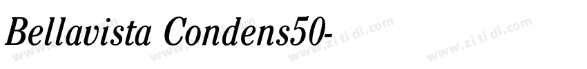 Bellavista Condens50字体转换
